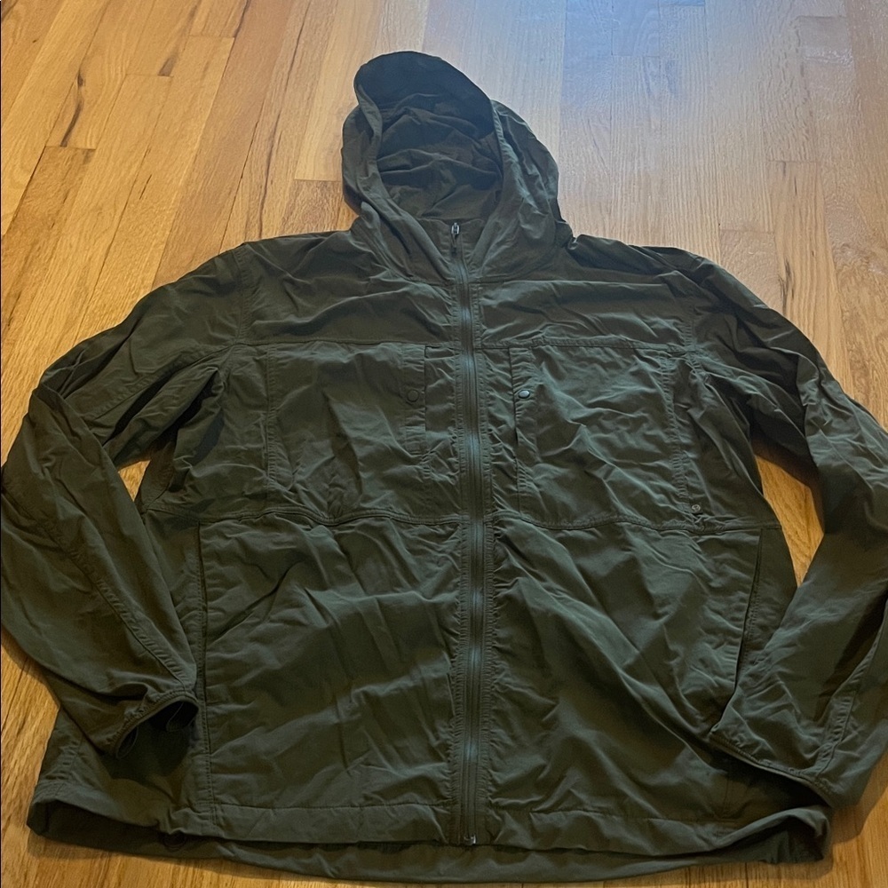 Mountain Hardwear Green Echo Lake Full Zip Hoodie Sz L